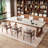 Nut-Brown Rectangular Solid Wood desk-2039971953