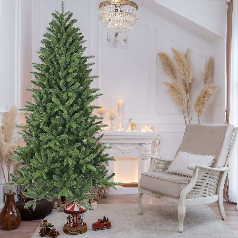 Arbre de Noël artificiel 6 pi avec base en métal pliable