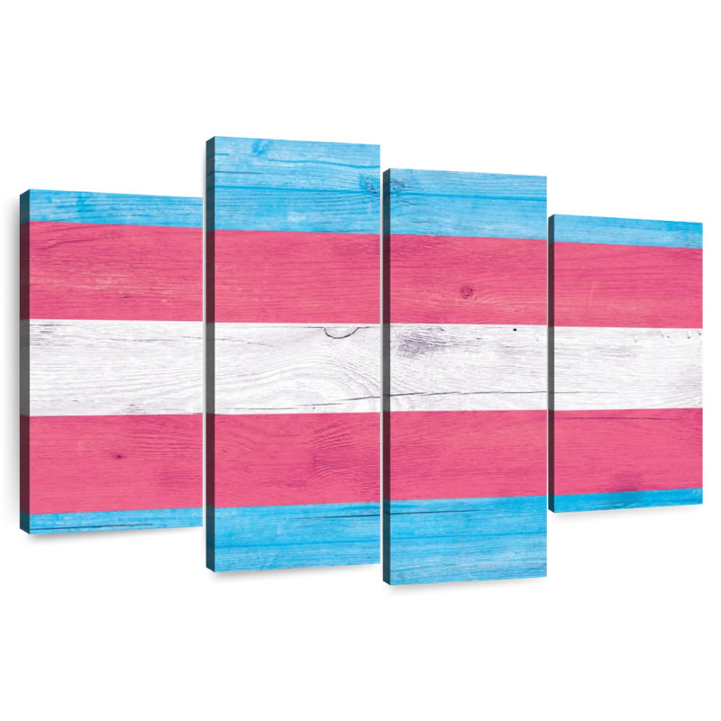 Hiltrud rose, bleu, blanc, H 32 po x l 52 po