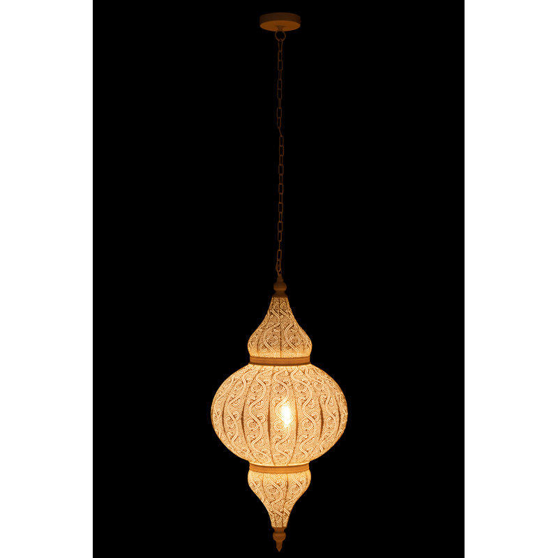Spring / Summer 2024 1 - Light Geometric Pendant, 86cm H x 40 cm W x 40cm D, White