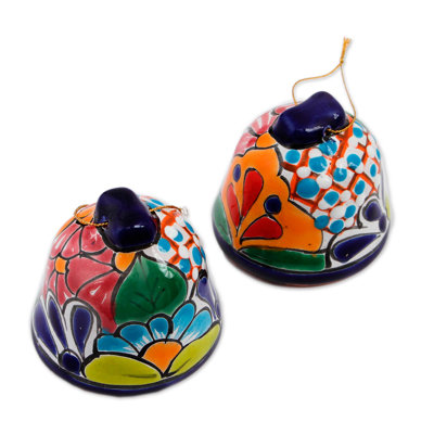 2 Piece Talavera Bells Ceramic Hanging Figurine Ornament -  The Holiday Aisle®, EE9AAE7DAC5F4F43A34315F5C77BF823
