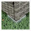 Ensemble de canapé modulaire d'extérieur en rotin avec boîte de rangement 4 pièces
