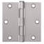 Charnière de porte, 3,5 po, rayon de coin carré, paquet de 6-99206369