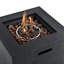 Table carrée 24 po pour foyer d'extérieur au propane MGO - 40 000 BTU, ensemble complet d'accessoires, y compris couvercle de réservoir et housse de pluie