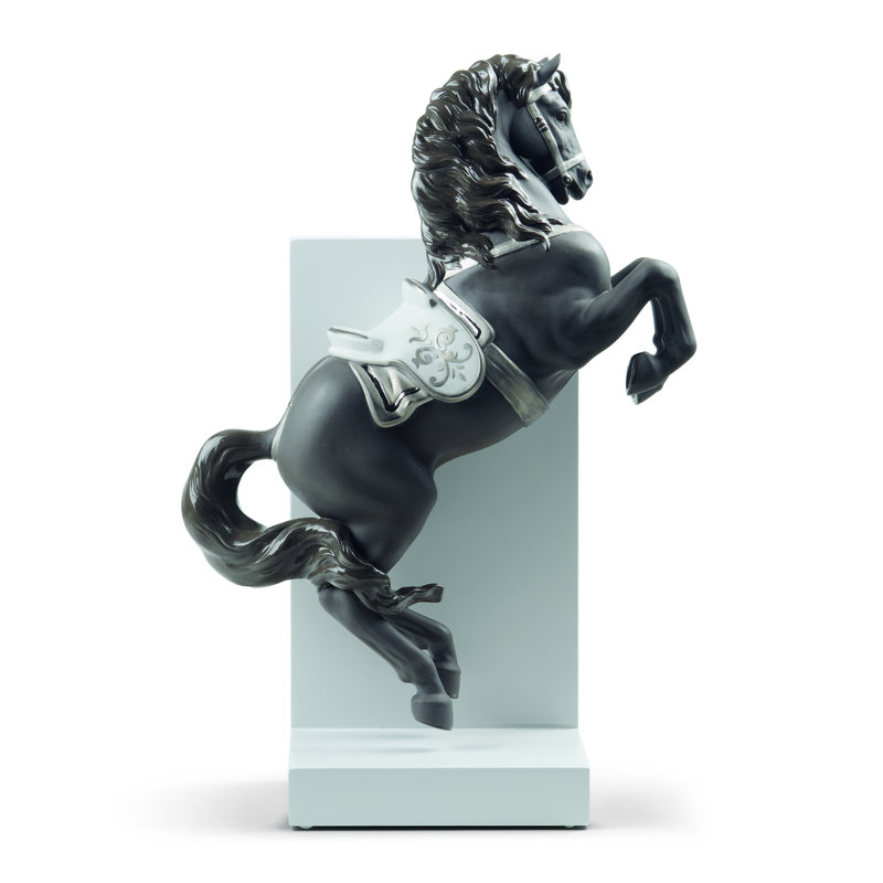 Horse on Courbette Lustre Figurine