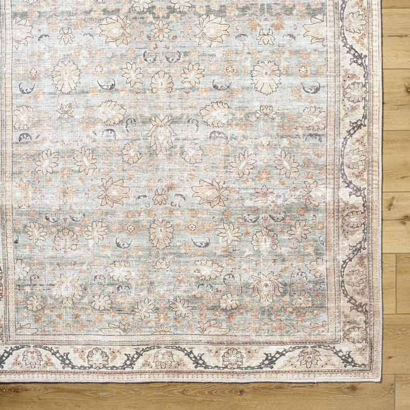 Isaic Washable Oriental Indoor Rug, Rectangle 7'10" x 10'2"