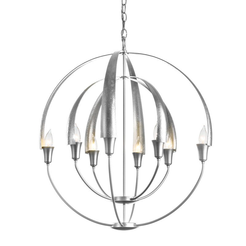Cirque 8 - Light Globe Chandelier, Sterling