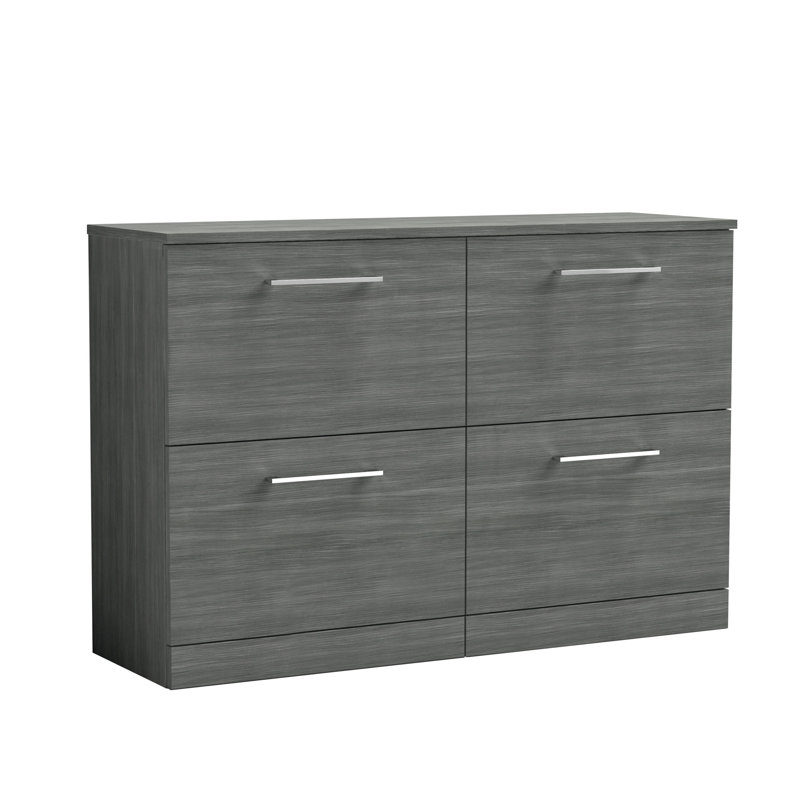 Arno 1205 mm Bathroom Vanity, Anthracite Woodgrain