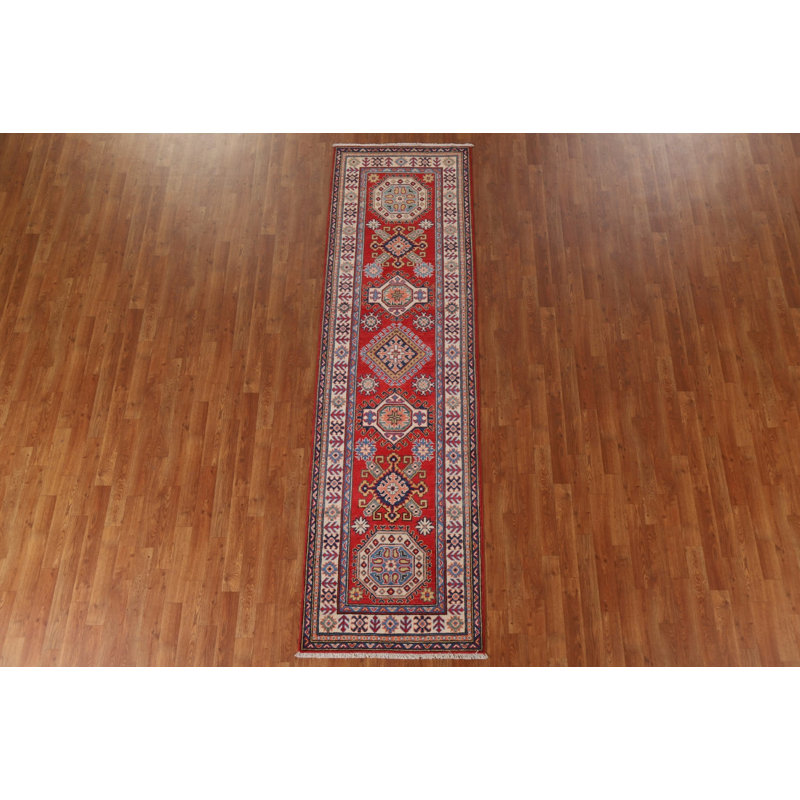 Tapis de couloir géométrique Kazak 3 x 10