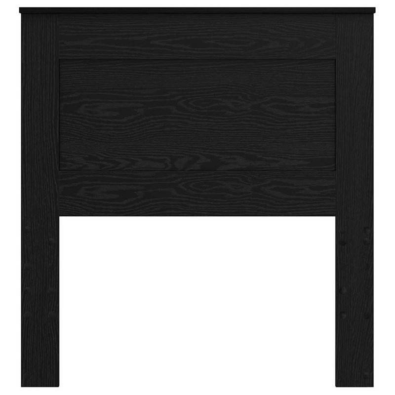 Headboard, UK Small Single - DE 75 x 190 cm, Black Oak