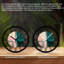 Horloge murale ronde en fer 10 po avec mouvement à quartz silencieux, chiffres romains, impression UV-1577793845