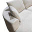 Ensemble de canapé modulaire courbé 2 pièces avec coussins, mobilier de salon ergonomique minimaliste, sièges modernes, sans assemblage, canapé et méridienne, beige-506728418
