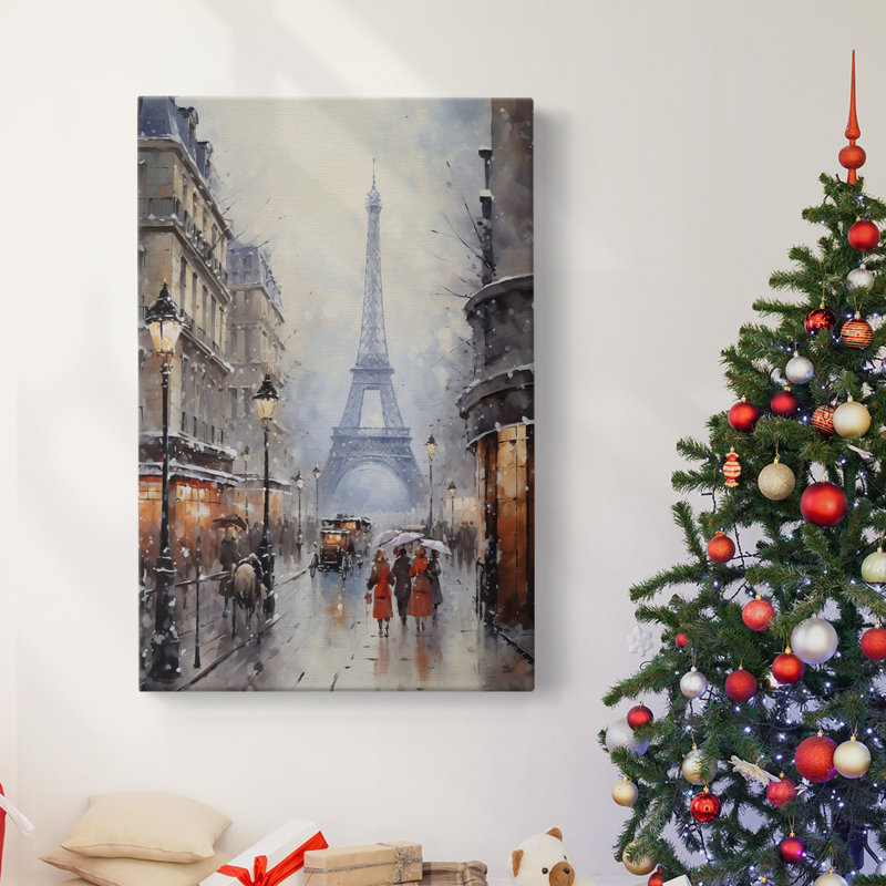 Art des Fêtes de Noël - Toile tendue avec châssis dxlvii, H 18 po x l 12 po
