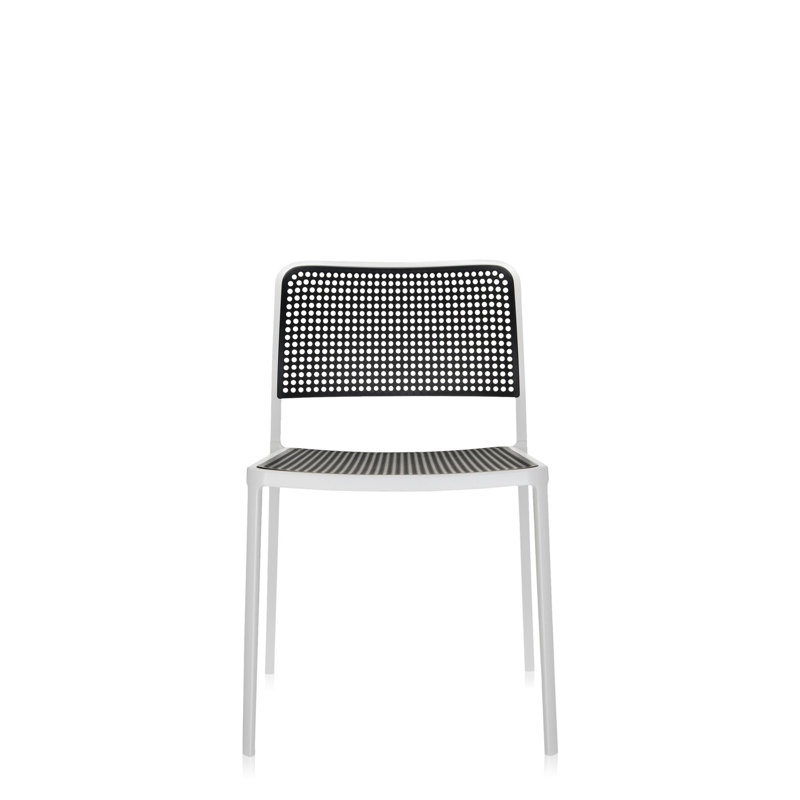 Audrey Dining Chair, Black, Black Painted Steel