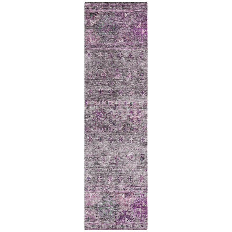  Machine Washable Indoor/Outdoor Chantille ACN1220 Rug, Runner 2'3" x 7'6"