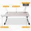 Bureau d'ordinateur portable, table d'ordinateur portable pliable avec port de charge USB, porte-bloc-notes, tiroir de rangement-1314908988