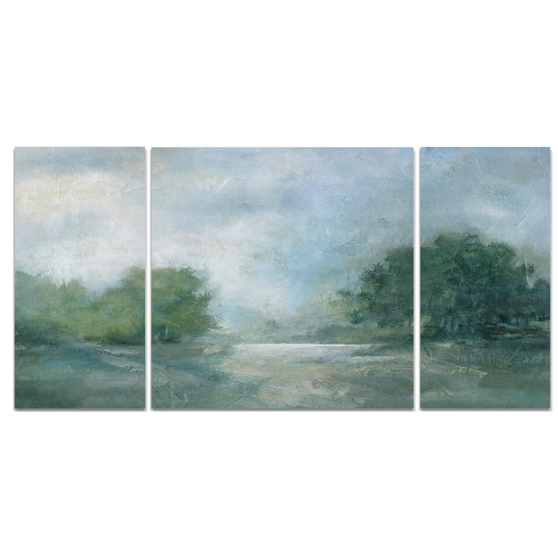 Une impression multi-pièces sur toile tendue, l’après-midi d’été de première qualité, H 32 po x l 64 po x P 1,5 po