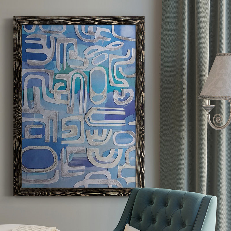 Shakia Siesta Key, peinture sur toile encadrée, H 37,5 po x l 27,5 po x P 1 po, Noir