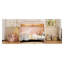Structure de lit simple TG avec lit gigogne, tablette, tente et bande lumineuse - lit de jeu pour enfants en bois gris