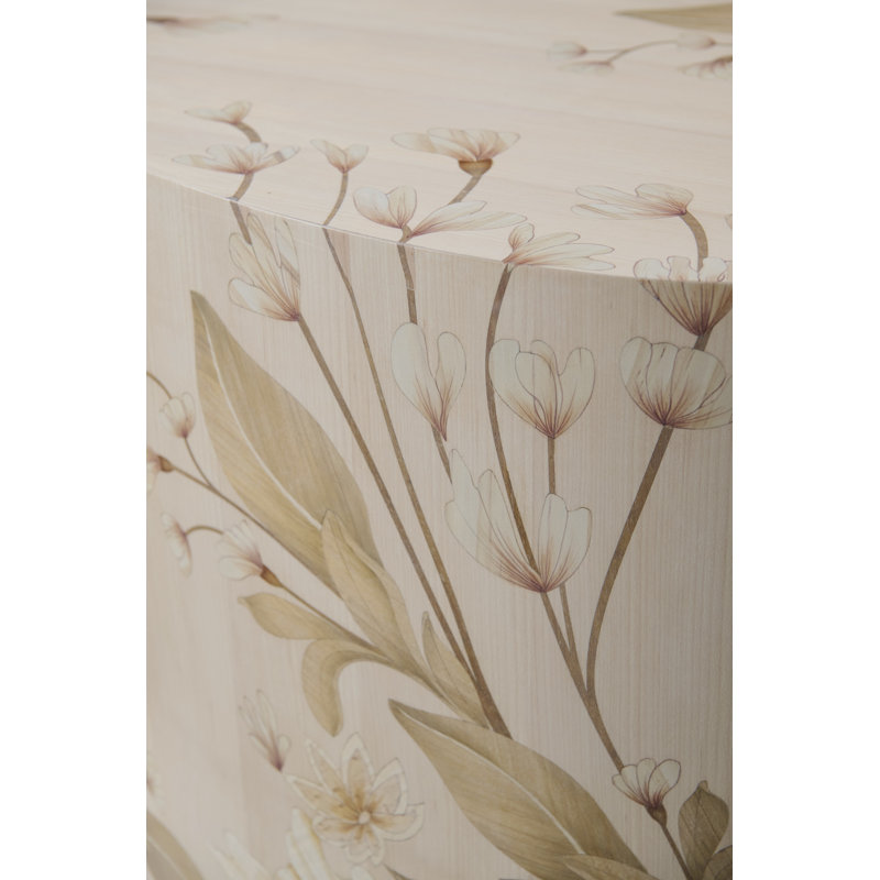 Bouquet End Table, Buttercream