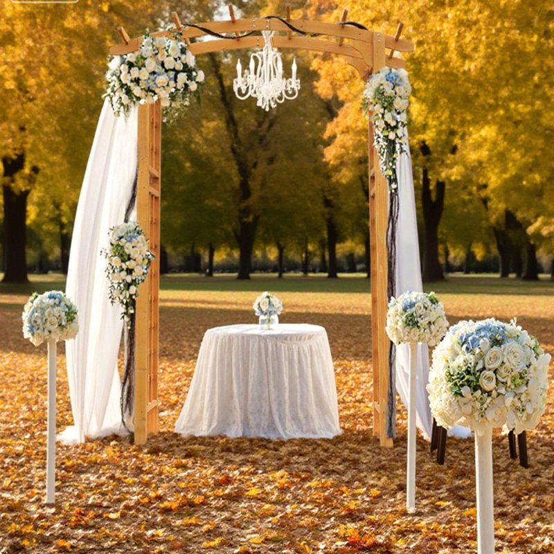 Treillis en bois de style pergola