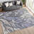 Machine Washable Indoor/Outdoor Chantille ACN2336 Botanical Rug-1989057955