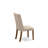 Florence Parson Dining Room Chairs - Nailhead Trim Light Tan Linen Fabric Upholstered Chairs, Set of 2, Walnut-1081310769-1081310725