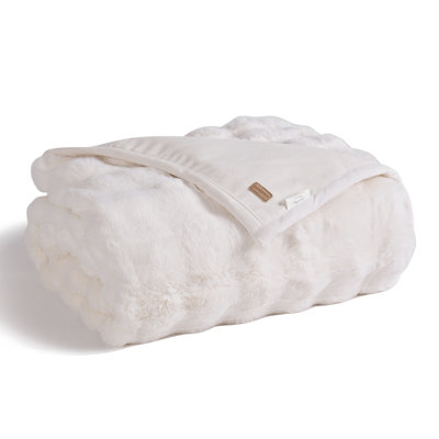Faux Fur Weighted Throw Blanket