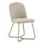 Chaise d'appoint rembourrée en lin Ainhoa-207985040