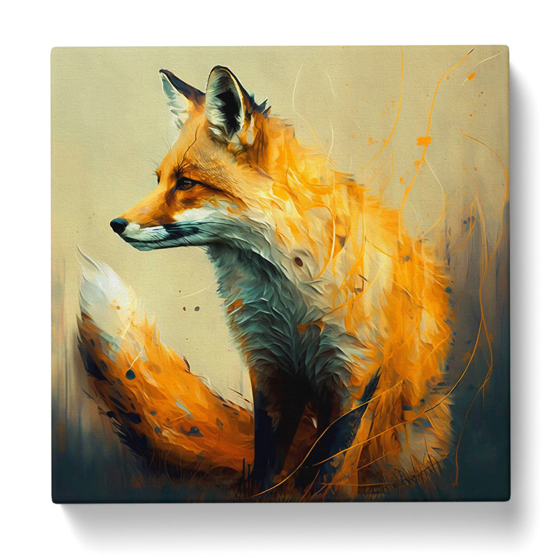Fox Gestural - No Frame Print