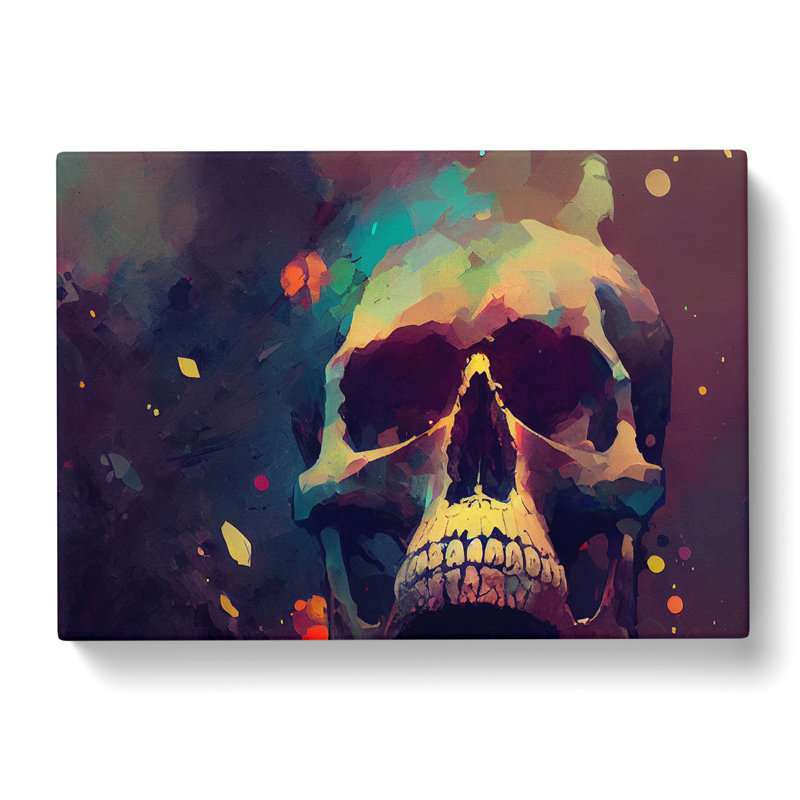 Skull Art Vol.1 Abstract - Wrapped Canvas, 35cm H x 50cm W x 3cm D