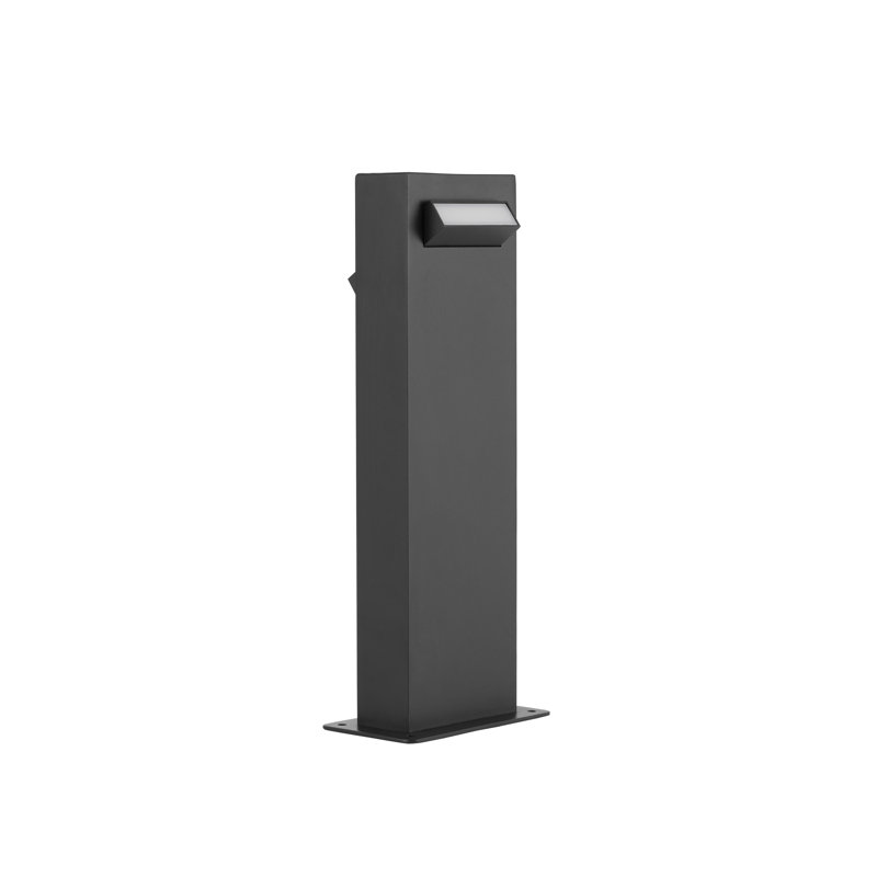Black Integrated LED Metal Bollard Light