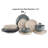 16 Pieces 100% Porcelain Dinner Set,
