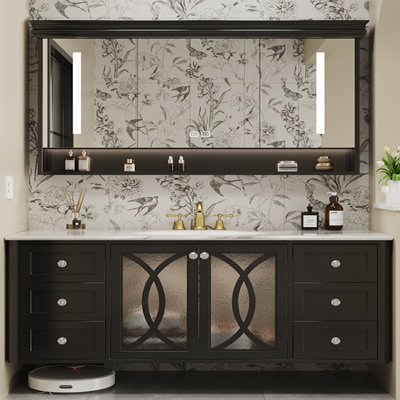 Armoire de salle de bain rétro