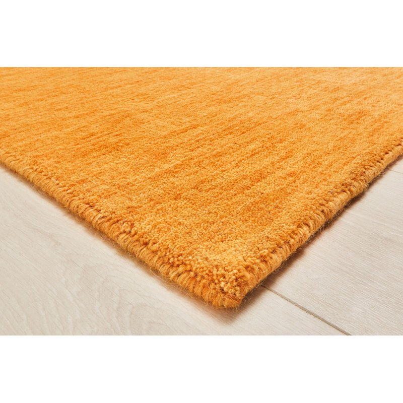 Daylynn Solid Colour Wool Hand Woven Area Rug, Square 200cm
