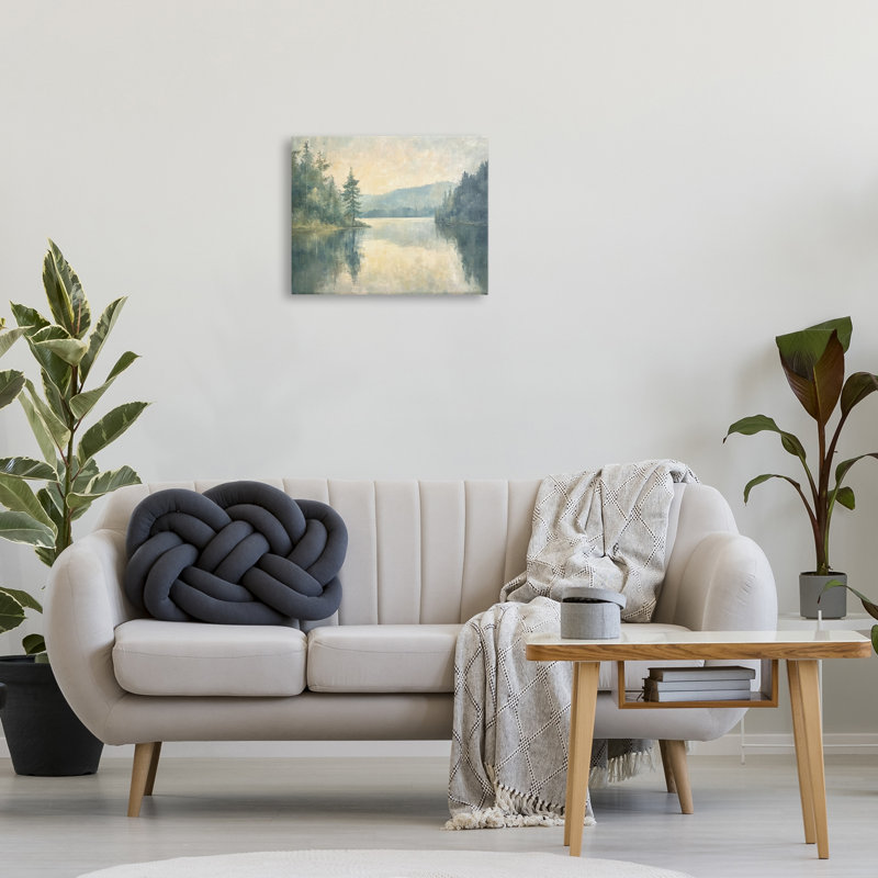 Paysage de montagne, toile par Petal Prints Design, H 16 po x l 20 po