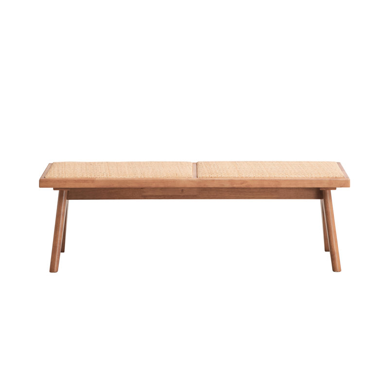 Pratique et à la mode, banc, largeur de 51 pouces, poids de 23 lb, utilisation sans effort de style Mid-Century, respirant, profondeur 14, siège chaud