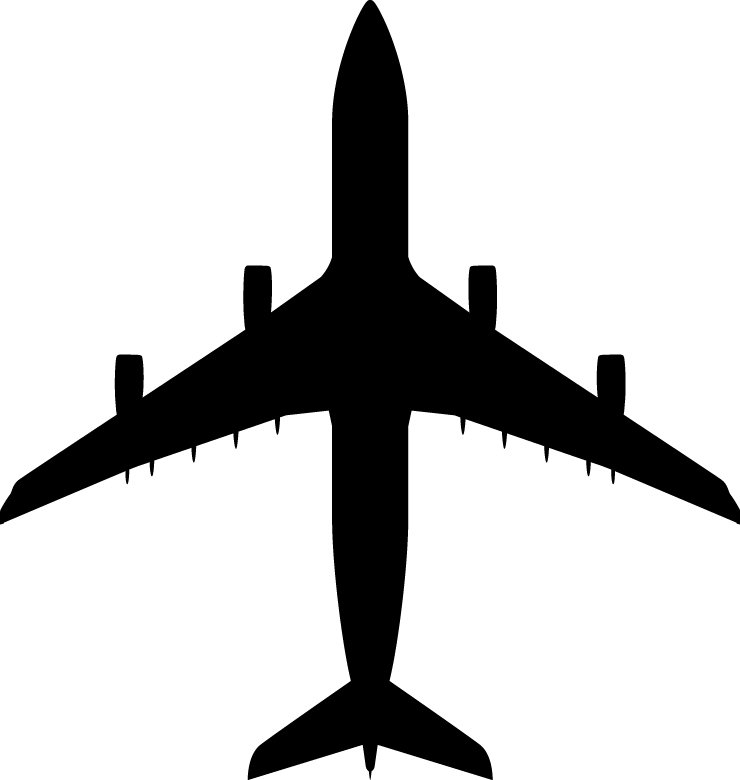 Adhésif décoratif Haynes Silhouette Jet VI, H 24 po x l 22,5 po
