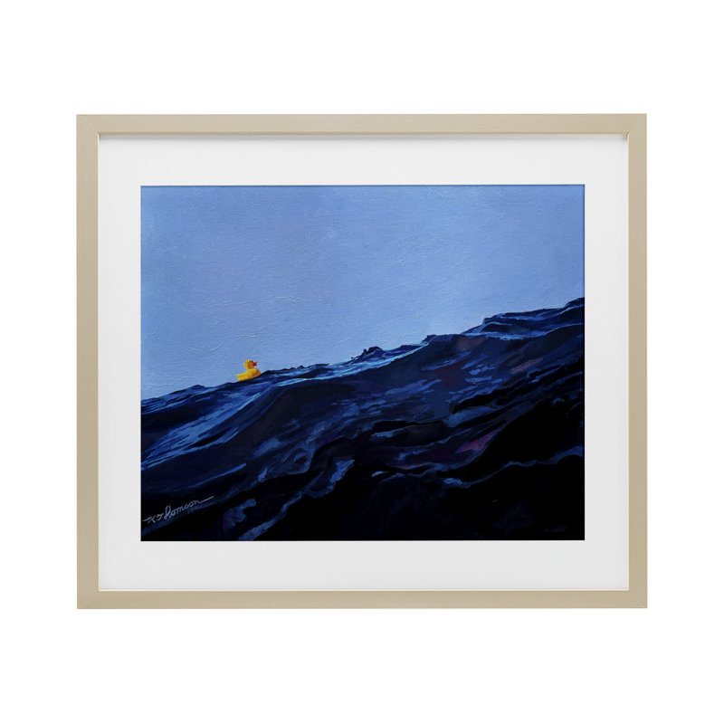 Vous êtes le seul canard, reproduction sous verre, conception par Keith Thomson, Brun, H 17 po x l 21 po