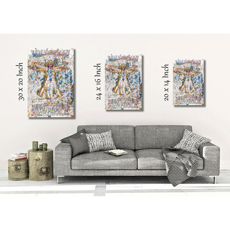 Leonardo Da Vinci - Wrapped Canvas Print, 60cm H x 40cm W