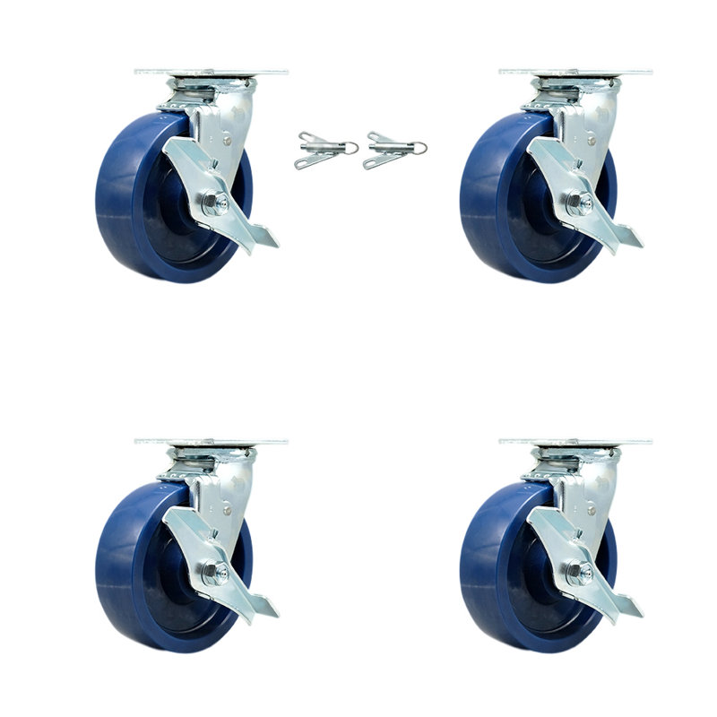 Ensemble de 4 roulettes en polyuréthane