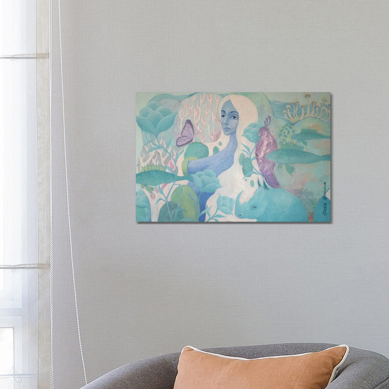 Blue Planet by Daria Borisova - Gallery-Wrapped Canvas Giclée on Canvas, Wrapped Canvas, 66.04 cm H x 45.72 cm W x 3.175 cm D