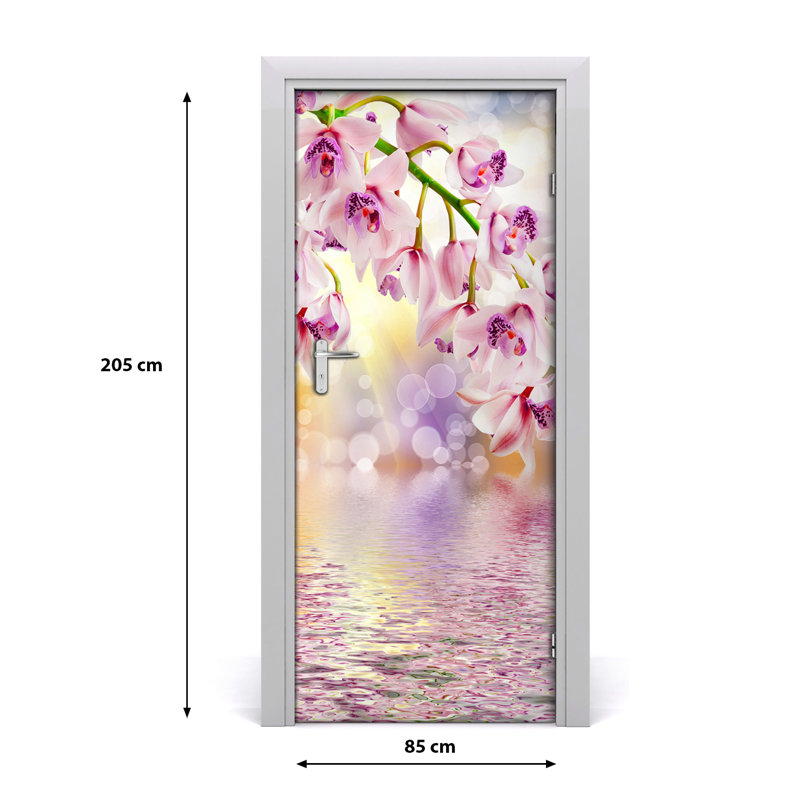 Orchideenen Door Decal