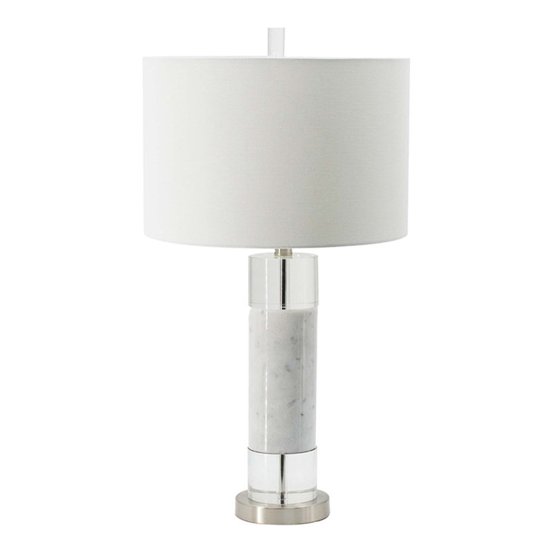 Lampe de table blanche 28,5 po