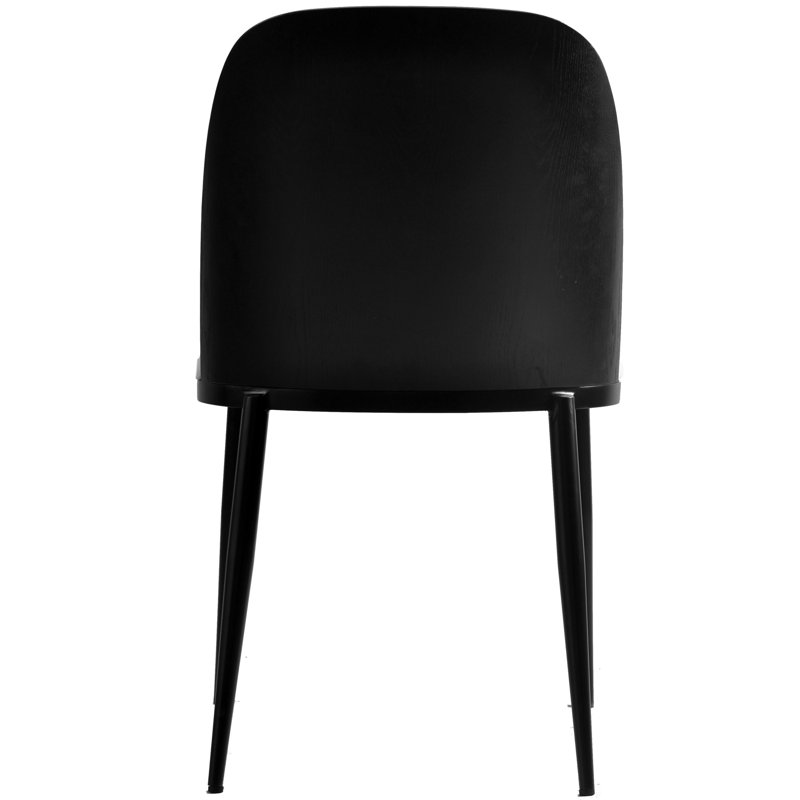 Kelce 18.7'' H Upholstered Side Chair, Black/White