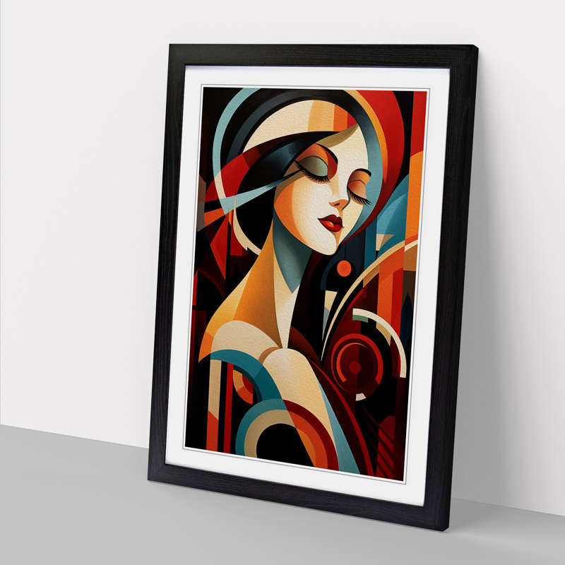 Single Picture Frame Print on Wood, Black Framed, 64cm H x 46cm W