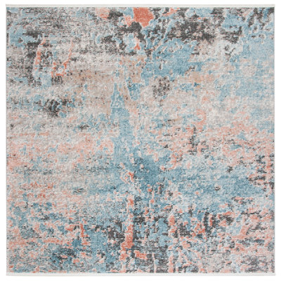 Tapis bleu / ivoire Mesa