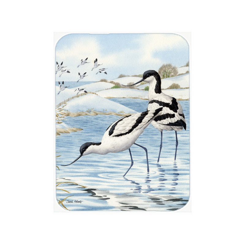 Planche à découper en verre Pooja Highland Dunes Avocets