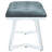 Dark Grey And Chrome Upholstered Tufted Bench