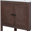 Meuble-lavabo moderne et élégant avec lavabo en céramique élégant et rangement ouvert-131376570
